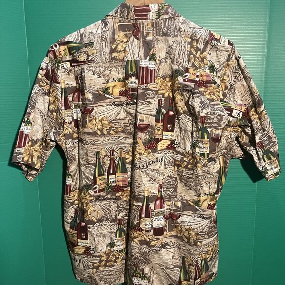 Reyn Spooner Hawaiian Shirt Men’s Small – Wine Vineyard Print – Designed in Hawa - Picture 2 of 8